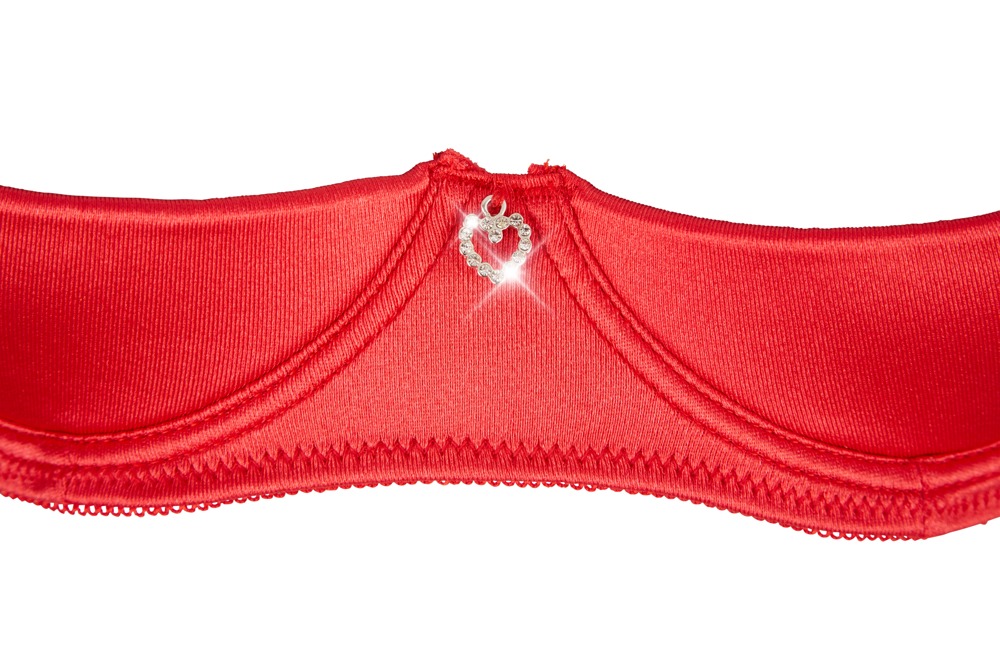 Rotes Hebe-Set mit Strapsgürtel und String – Cottelli LINGERIE