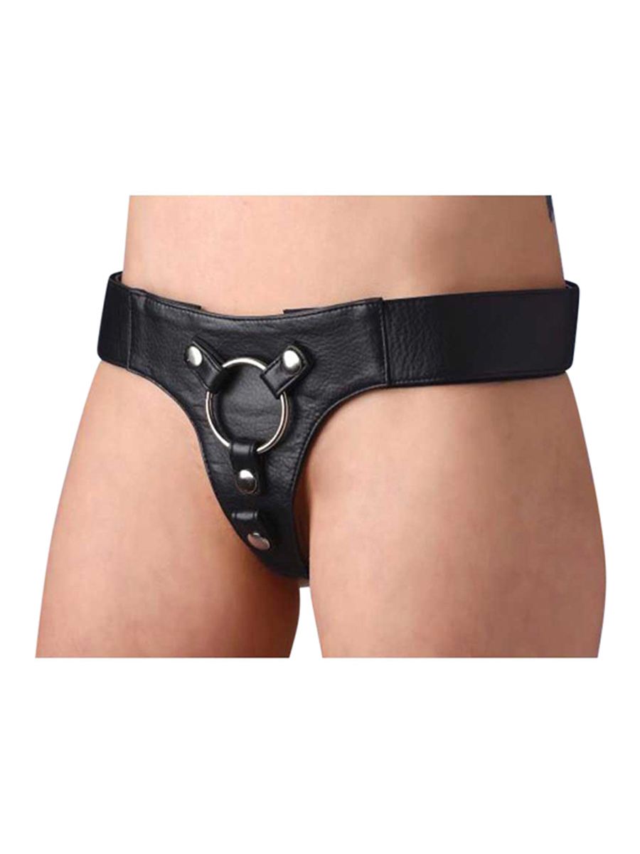 Strap-on Harness aus Leder in Schwarz Strap-on Harness aus Leder in Schwarz
