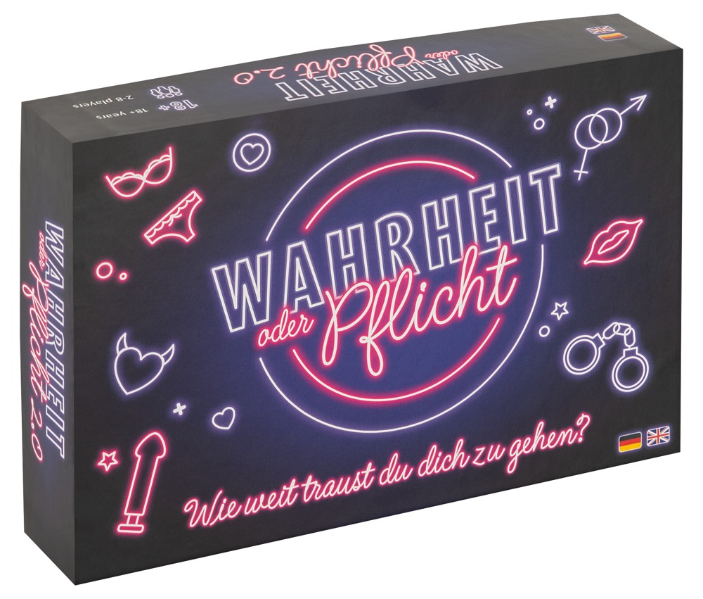 Erotisches Kartenspiel Wahrheit oder Pflicht für 2–8 Personen
