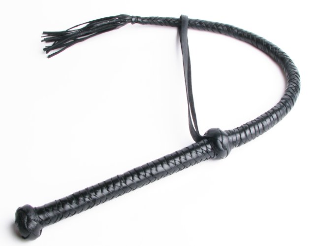 PEITSCHE - Bull-Whip schwarz 060cm