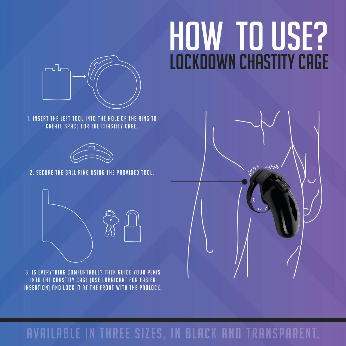 Lockdown Cock-Cage in Grösse "medium"