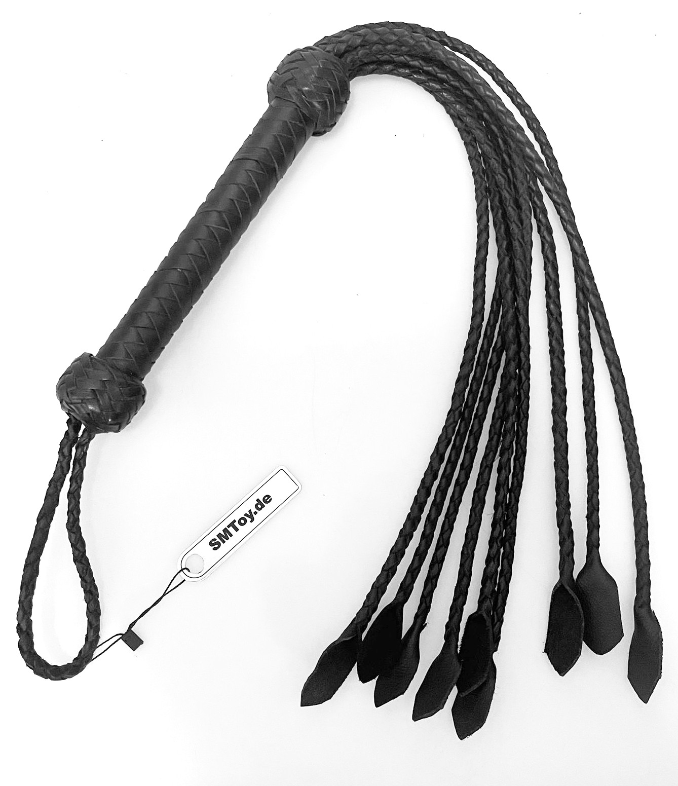 Leder Peitsche - geflochtene 9-Tail Katze