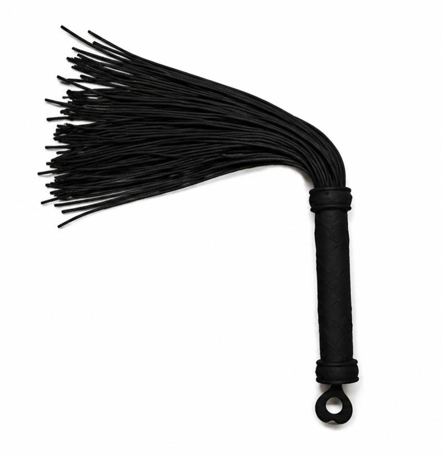 Silikon Flogger in schwarz